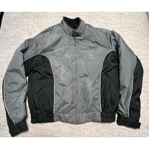 Honda‎ Gold Wing Rider Collection Men's Large Gray Black Motorcycle Jacket